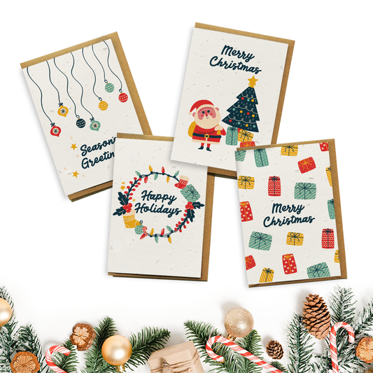 Christmas Cards 4-Pack - Jingle Bells