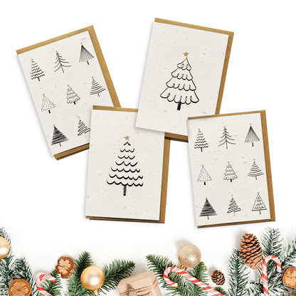 Christmas Cards 4-Pack - Rocking Around
