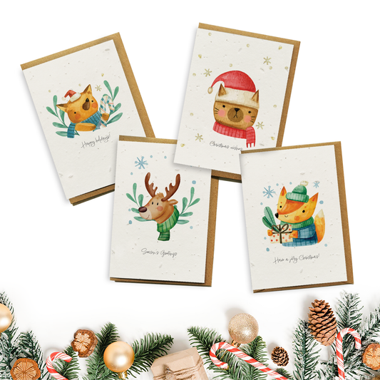 Christmas Cards 4-Pack - Christmas Fun