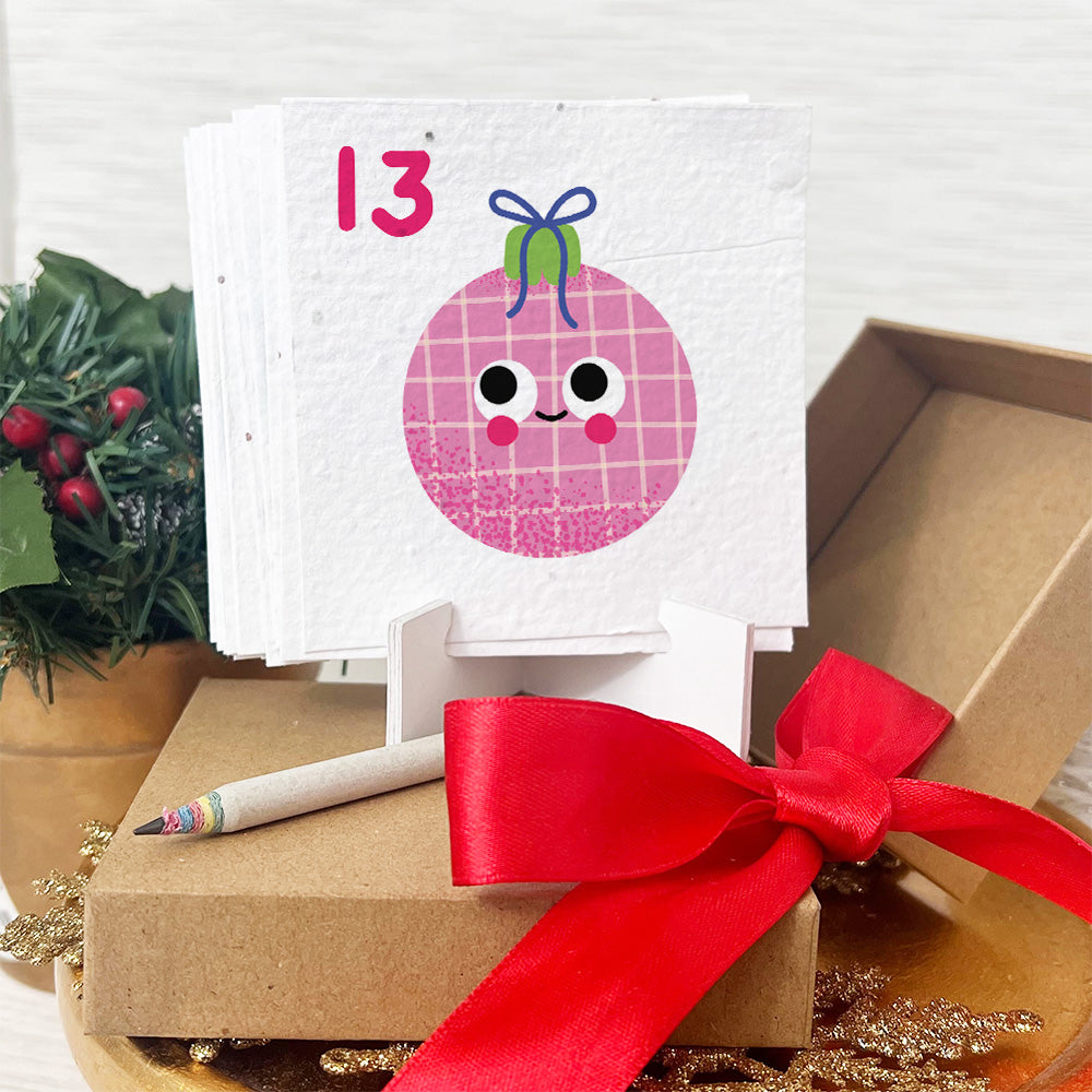 Seed Paper Plantable Advent Calendar - Cartoon Christmas