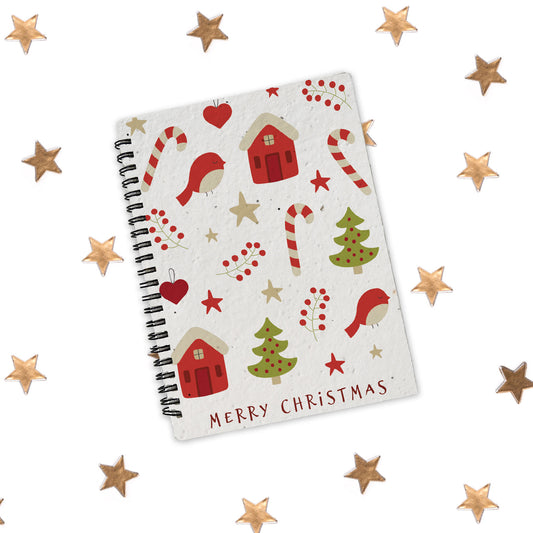 Plantable Christmas Notebook - Eat, Drink and Be Merry