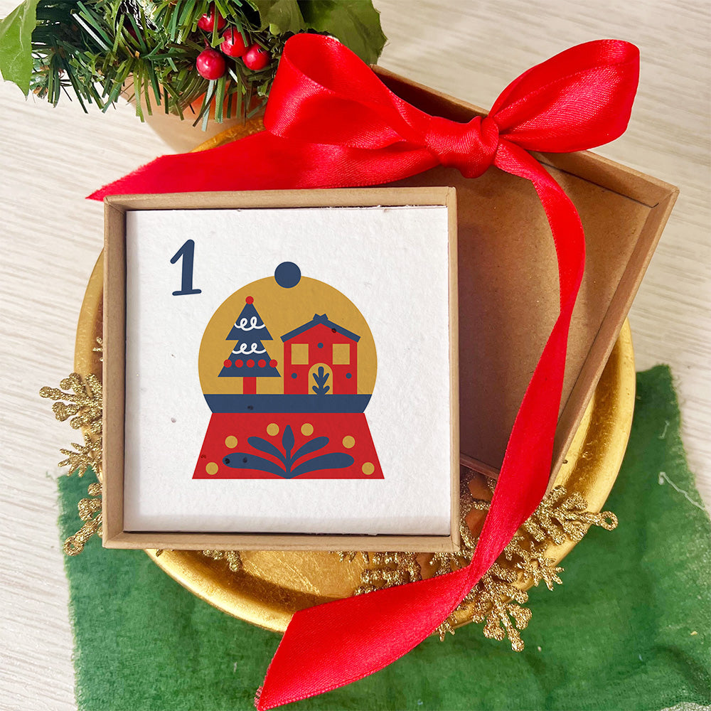 Seed Paper Plantable Advent Calendar - Scandi Christmas