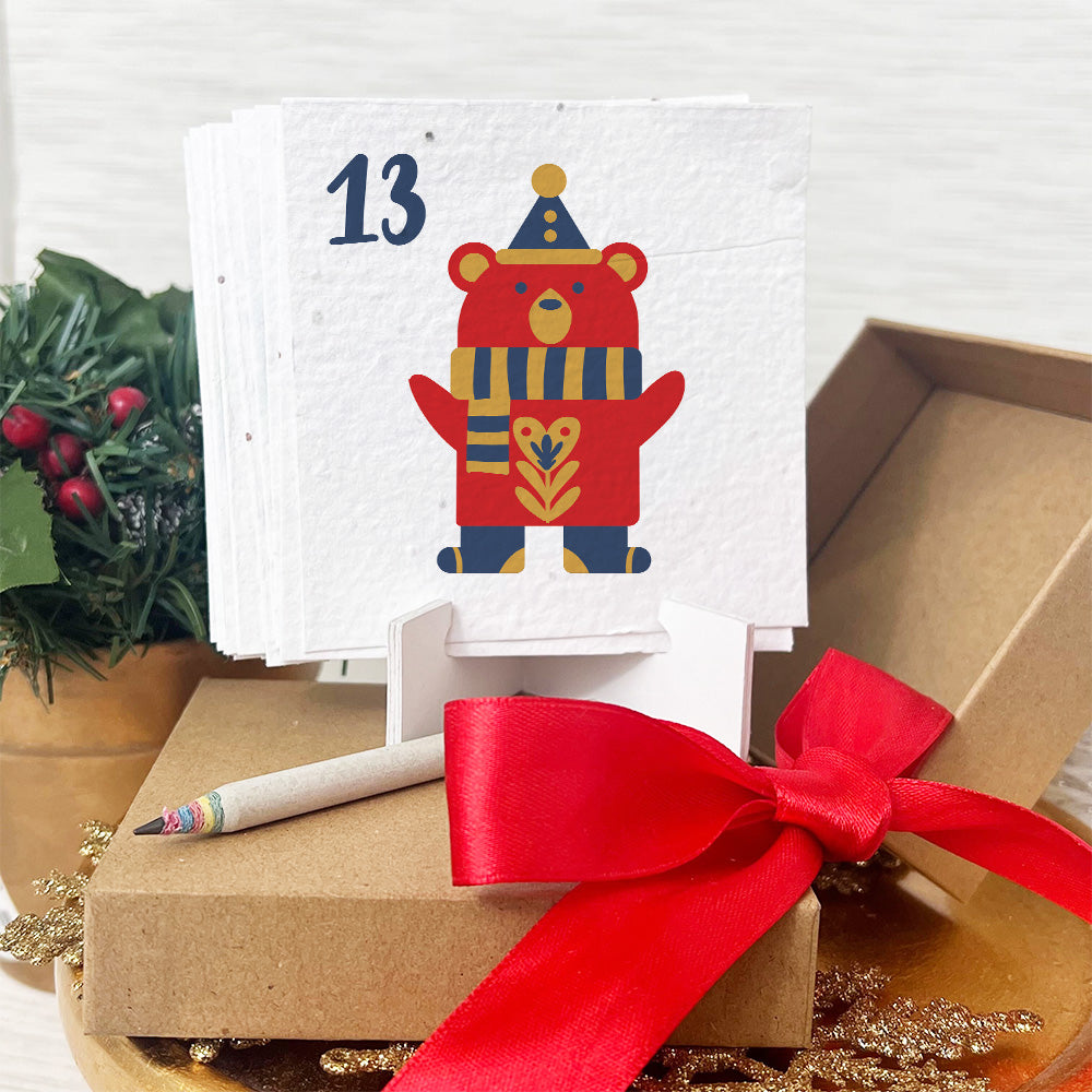 Seed Paper Plantable Advent Calendar - Scandi Christmas