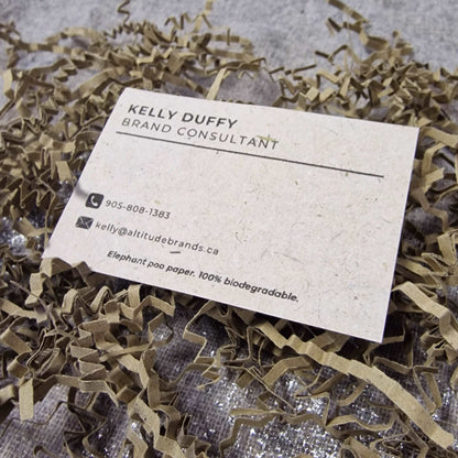 Plantable Seed Paper Business Cards - Raindrops  Little Green Paper Shop