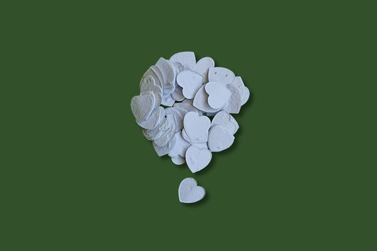 Plantable Seed Paper Confetti Hearts  Little Green Paper Shop