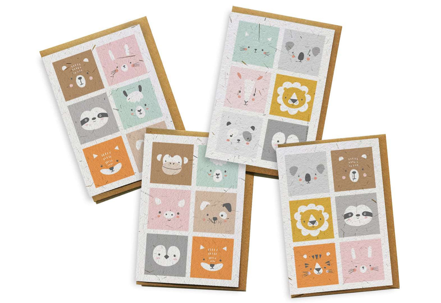 Plantable Seed Paper Card 4-Pack - Peeper Greeting Card Little Green Paper Shop