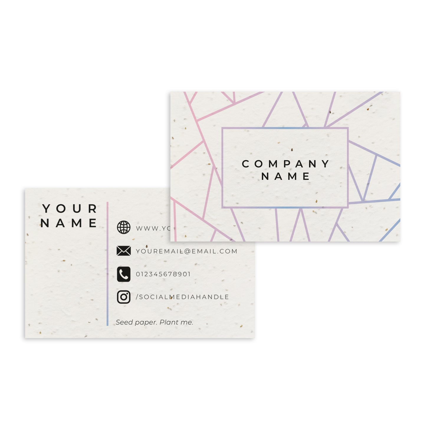 Business Cards - Pink Mirrors