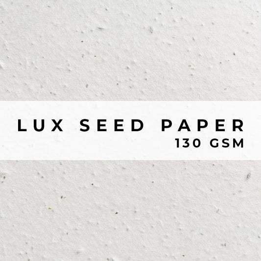 Plantable Seed Paper Lux Seed Paper - 130gsm Blank Paper Little Green Paper Shop