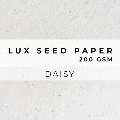 Plantable Seed Paper LUX Seed Paper - 200gsm Blank Paper Little Green Paper Shop
