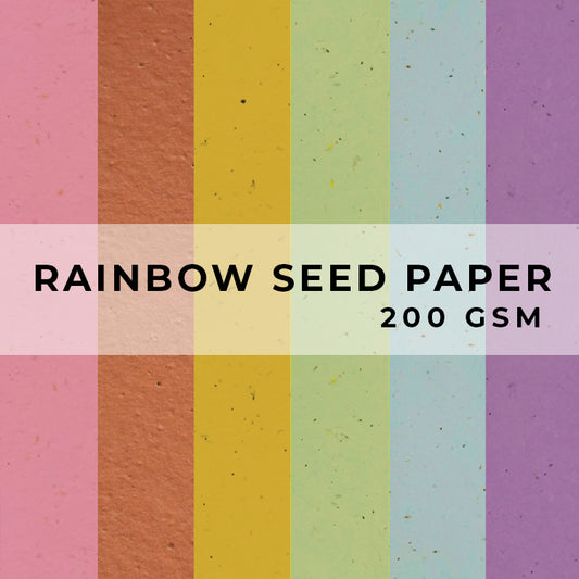 Rainbow Flower Seed Paper - 200gsm