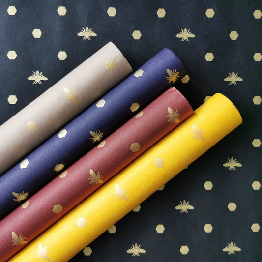 Plantable Seed Paper Eco-friendly Mulberry Wrapping Paper BEES - 100% Biodegradable  Little Green Paper Shop