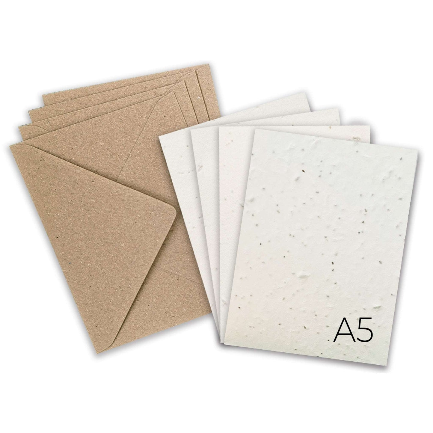 Plantable Seed Paper Blank or Custom A5 Greeting Cards Greeting Card Little Green Paper Shop