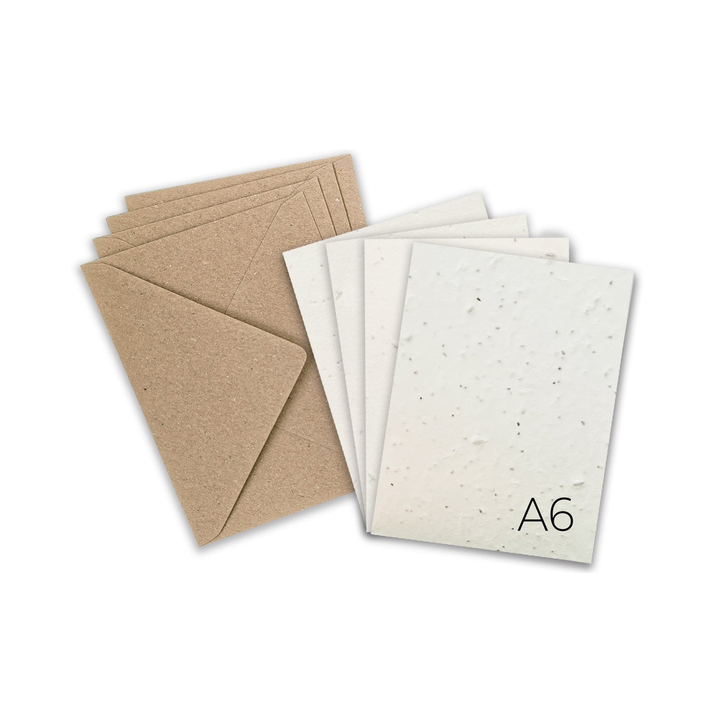 Plantable Seed Paper Blank or Custom A6 Greeting Cards Greeting Card Little Green Paper Shop