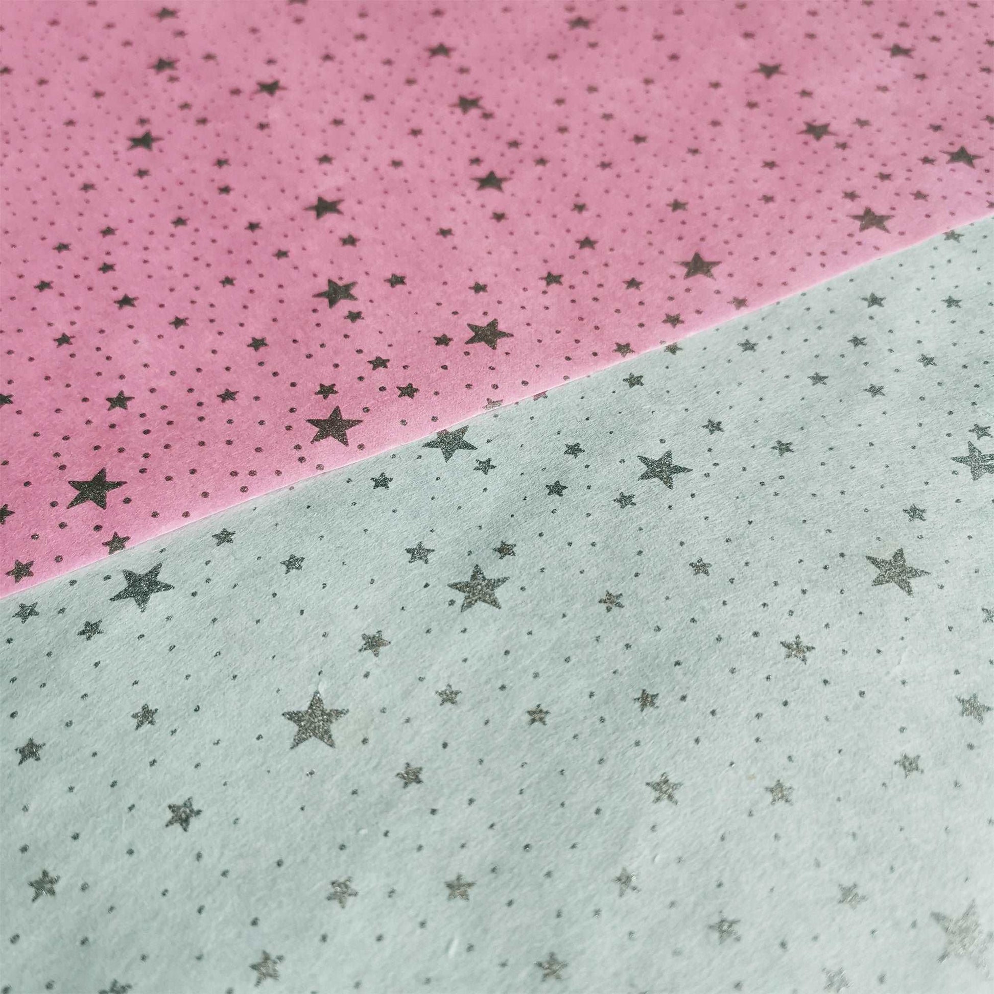 Plantable Seed Paper Eco-friendly Mulberry Wrapping Paper Baby Silver Stars - 100% Biodegra  Little Green Paper Shop