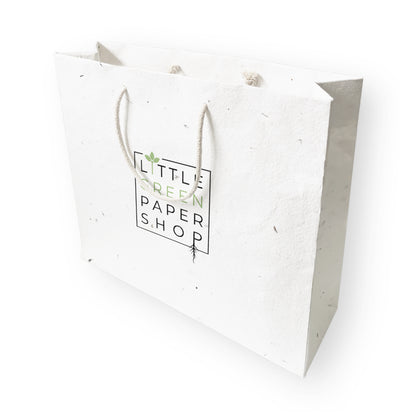 Plantable Seed Paper Seed Paper Gift Bag - Large  Little Green Paper Shop