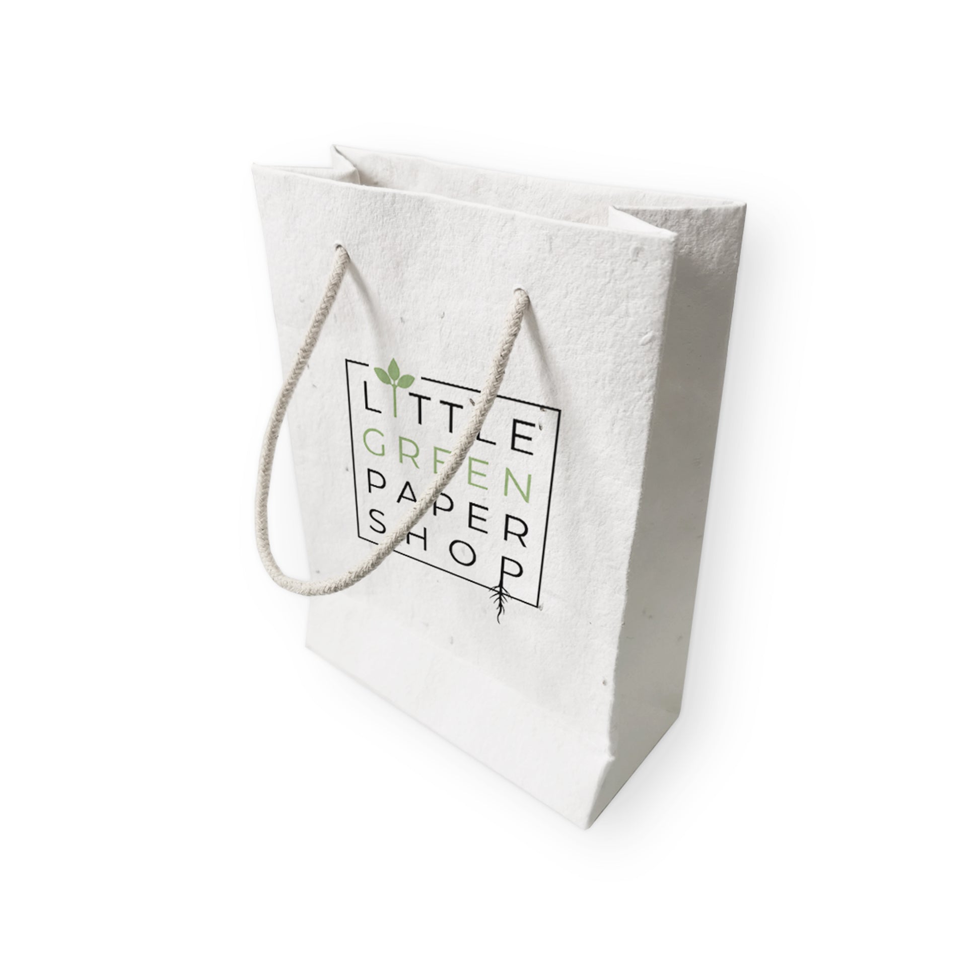 Plantable Seed Paper Seed Paper Gift Bag - Small  Little Green Paper Shop