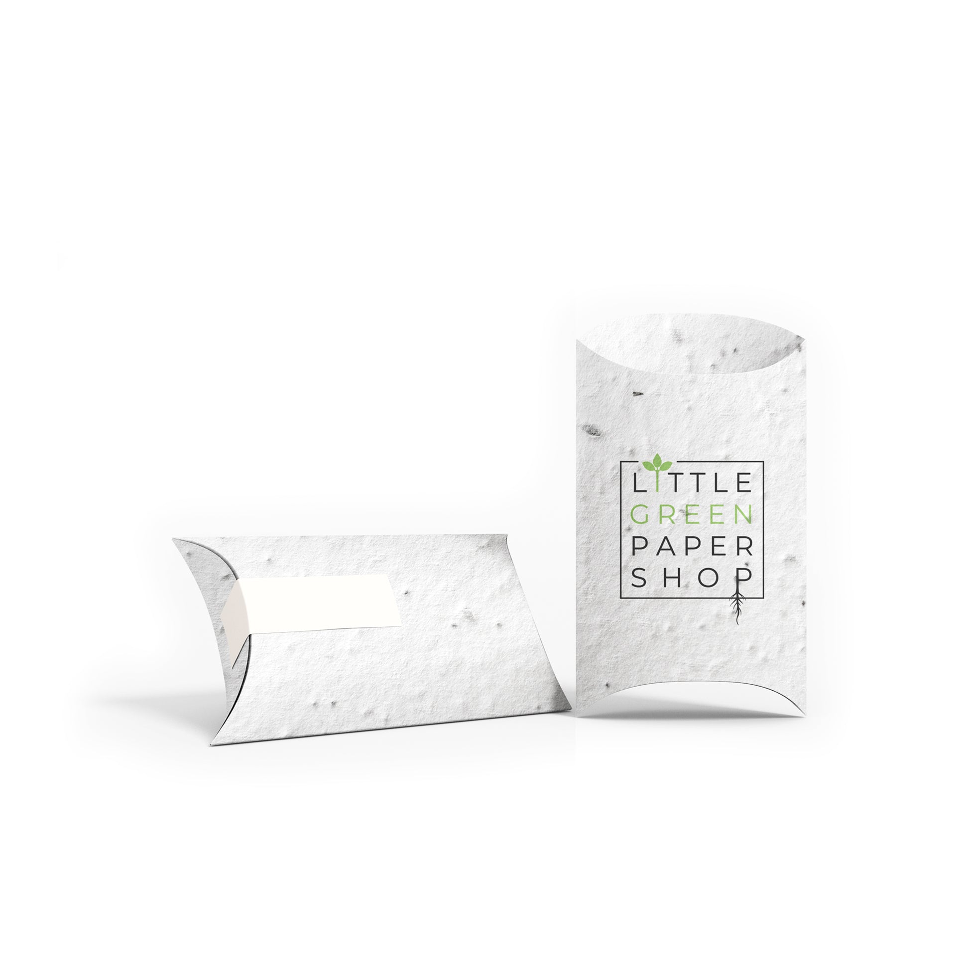 Plantable Seed Paper Medium Pillow Boxes - CUSTOM  Little Green Paper Shop