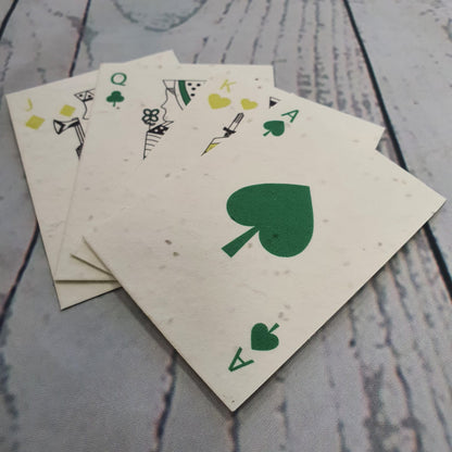 Plantable Seed Paper Plantable Seed Paper Playing Cards  Little Green Paper Shop