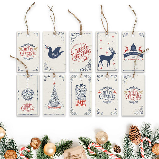 Plantable Seed Paper Tags - Let It Snow  Little Green Paper Shop